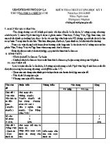 Đề kiểm tra chất lượng học kỳ I môn Ngữ văn Lớp 6 - Năm học 2014-2015 - Trường THCS Chiềng Cơi